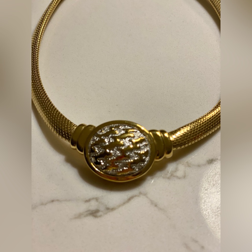 Christian Dior Vintage gold plated statement adjustable necklace - Picture 6 of 6